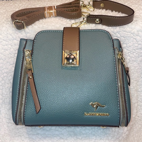Kaidifeiniroo Vegan Leather Teal Bag - Picture 3 of 10